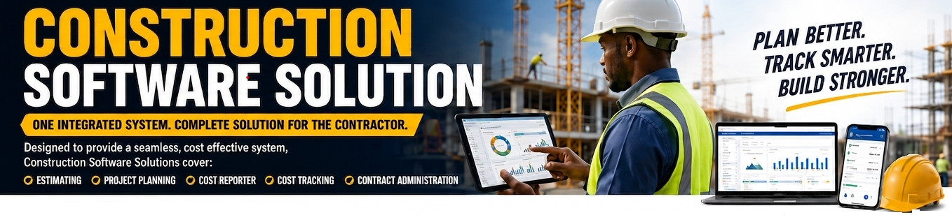 Construction Software Solution Header Banner